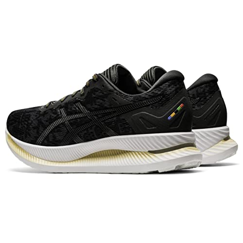 ASICS Women's Glideride Running Shoes, 6.5, Black/Graphite Grey
