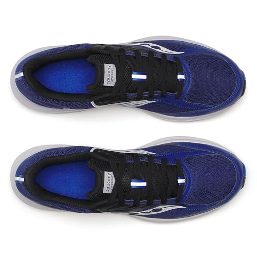 Saucony Men's Cohesion 17 Sneaker, Azurite/Black, 12.5