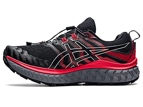 ASICS Men's Trabuco Max Running Shoes, 12, Black/Electric RED