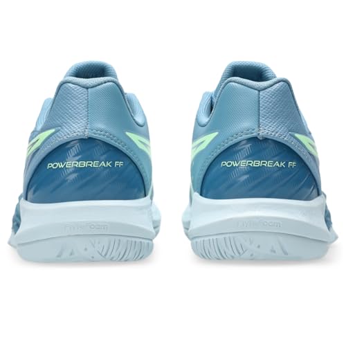ASICS Men's POWERBREAK FlyteFoam Handball Shoe, 7, SABA Blue/Menthol