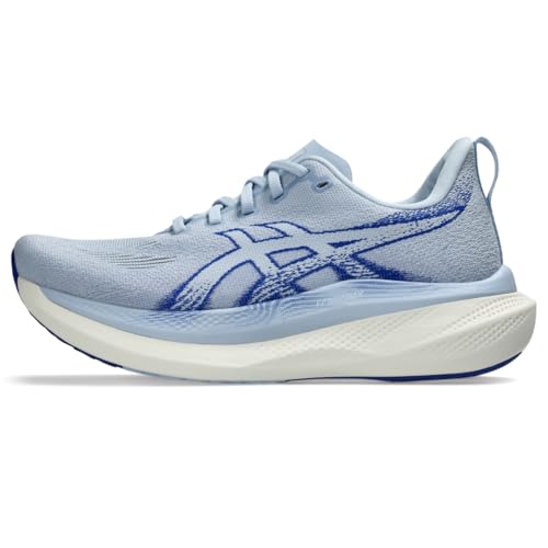 ASICS Women's GLIDERIDE MAX 2 Wide Running Shoes, 8.5, Solid AIR/Prussian Blue