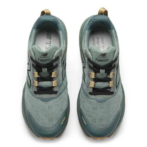 New Balance Men's Fresh Foam X Hierro V9 Trail Running Shoe, Dark Juniper/Black/Dried Apricot, 9.5 M - alternate view 5