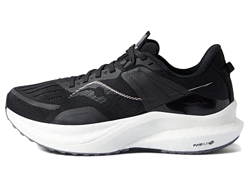 Saucony Women's Tempus Sneaker, Black/Fog, 8