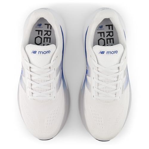 New Balance Men's Fresh Foam X More V6 Running Shoe, Nb 103 White/Blue Agate/Reflection, 10 M