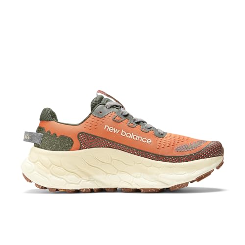 New Balance Men's Fresh Foam X More Trail V3 Running Shoe, Cayenne/Kombu, 9
