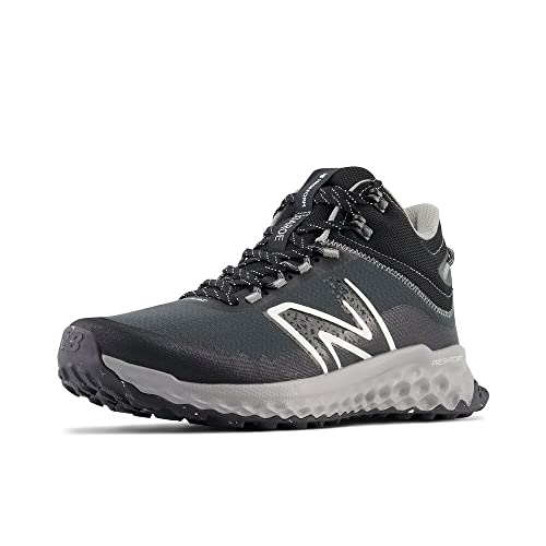 New Balance Men's Fresh Foam Garoe Mid V1 Trail Running Shoe, Blacktop/Shadow Grey/Sea Salt, 7.5 M