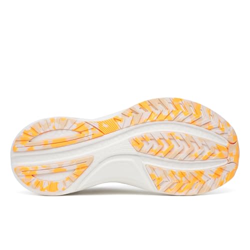 Saucony Women's Tempus 2 Sneaker, White/Sunny, 7
