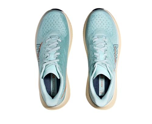 Hoka Men's Mach 6 Sneaker, Clear Sea/Sea Water, 9.5