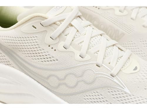 Saucony Women's Ride 19 Sneaker, Ivory/Gum, 8