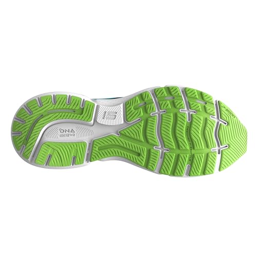 Brooks Men's Ghost 15 Neutral Running Shoe - Black/Hawaiian Ocean/Green - 7.5 Medium