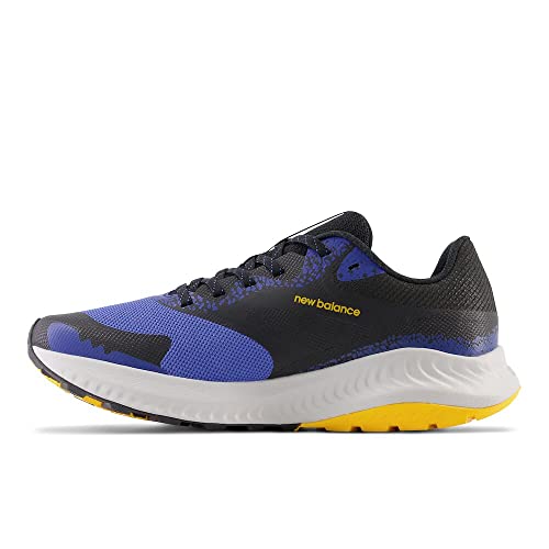 Men's New Balance DynaSoft Nitrel v5 Trail Shoes in Marine Blue/Black/Sunflower alternate view 2