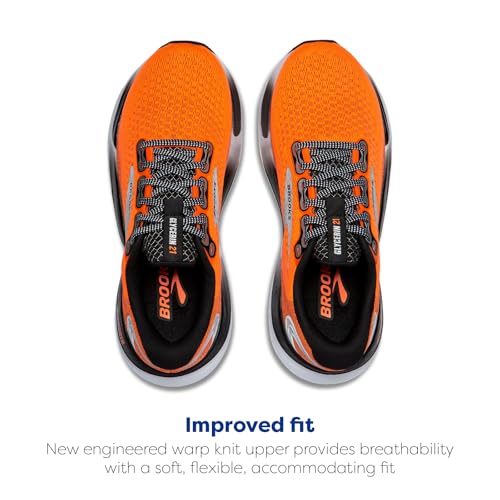 Brooks Women’s Glycerin 21 Neutral Running Shoe - Orange/Black/White - 9 Medium