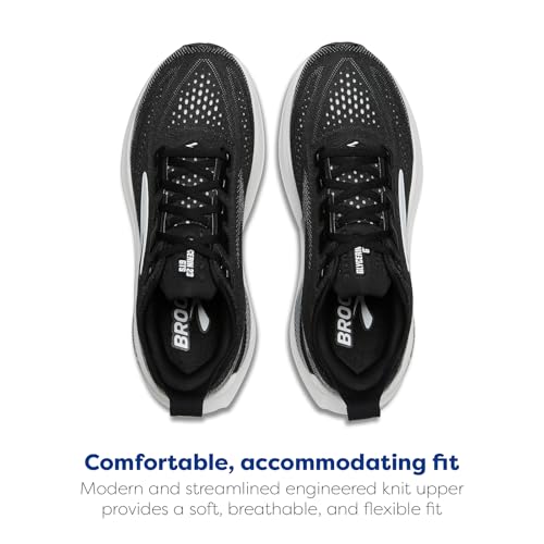 Brooks Men’s Glycerin GTS 23 Supportive Running Shoe - Black/Grey/White - 11.5 Medium