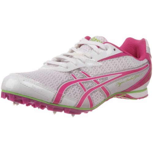 ASICS Women's Hyper-Rocketgirl 5 Track And Field Shoe,White/Fuschia/Apple Green,9.5 M