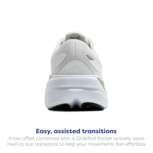 Brooks Men’s Ghost Max 3 Neutral Running & Walking Shoe - Bright White/Tea/Black - 11 Medium