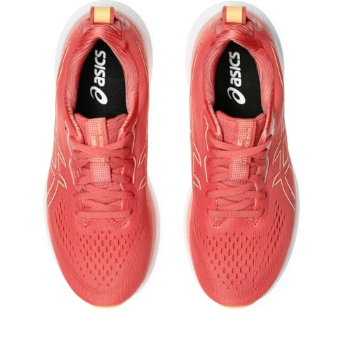 ASICS Women's GLIDERIDE MAX Running Shoe, 9, Dark Pink Clay/Orange Glow