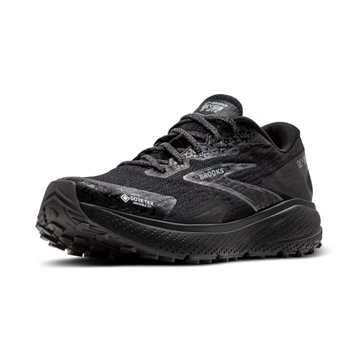 Brooks Men’s Divide 5 GTX Waterproof Trail Running Shoe - Black/Alloy/Primer Grey - 11 Medium
