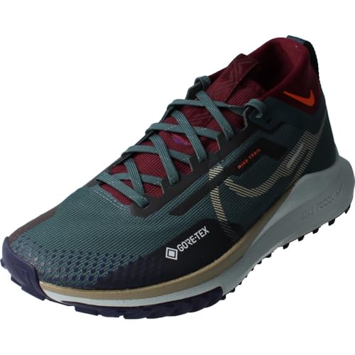 Nike React Pegasus Trail 4 GTX V2 Mens Running Trainers HM9728 Sneakers Shoes (UK 7.5 US 8.5 EU 42, deep Jungle Khaki Night Maroon 300)