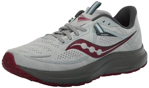 Saucony Omni 21 Womens Shoes Size 8, Color: Concrete/Berry/Grey
