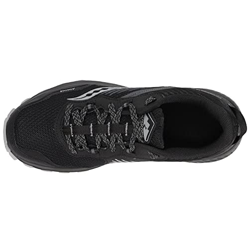 Saucony Men's Excursion TR15 Trail Running Shoe, Black/Shadow, 12