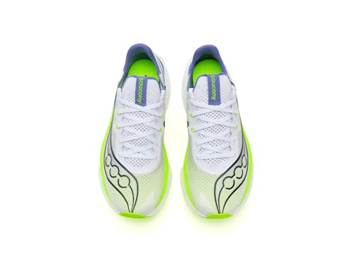Saucony Women's Endorphin Pro 5 Sneaker, White/Iolite, 9