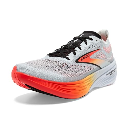 Brooks Unisex Hyperion Elite 4 Neutral Running Shoe for Men & Women - Illusion Blue/Coral/Orange - 9 Medium