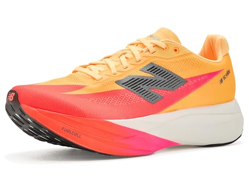New Balance Womens FuelCell SuperComp Elite v5 Tangerine Heat/White Peach 10 Medium