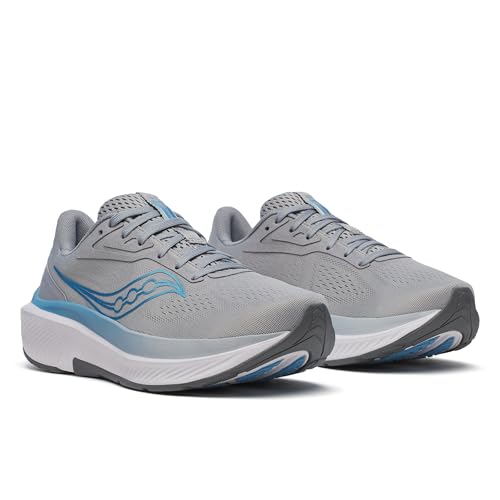 Saucony Women's Echelon 10 Sneaker, Flint/Breeze, 5.5 X-Wide