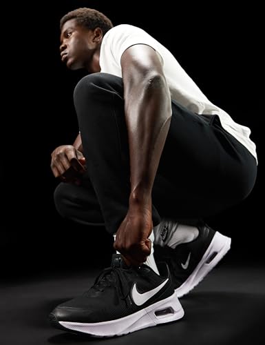 Nike Men's Air Max Nuaxis Shoes, Black/White-Black-White, 10.5