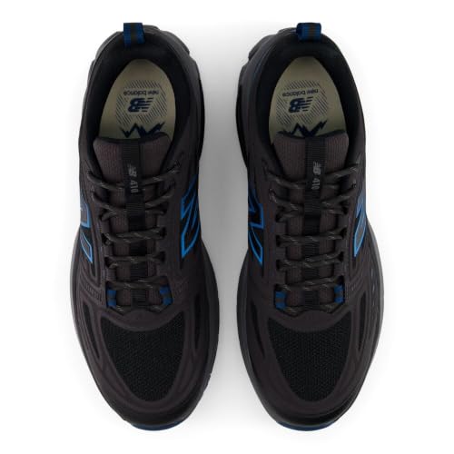 New Balance Men's Fresh Foam 410v9 Trail Running Shoe, Black/Altitude, 9.5 W
