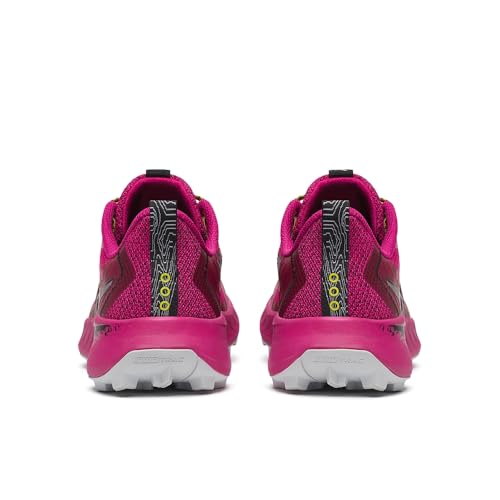 Saucony Women's Peregrine 15 Trail Running Shoe Magenta/Black, Medium, 5