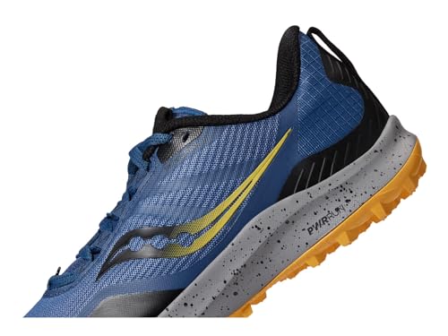 Saucony Women's Peregrine 12 Trail Running Shoe, Basin/Gold, 9