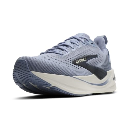 Brooks Men's Ghost Max 4 Running Shoes, Blue/Navy/Coconut, 9 US