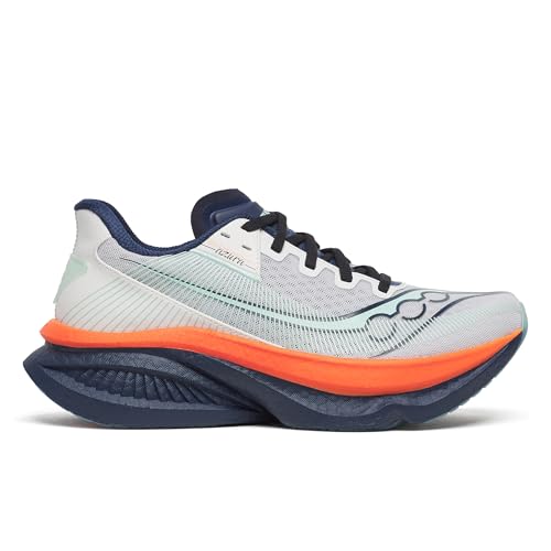 Saucony Women's Endorphin Azura Sneaker, White/Navy, 9