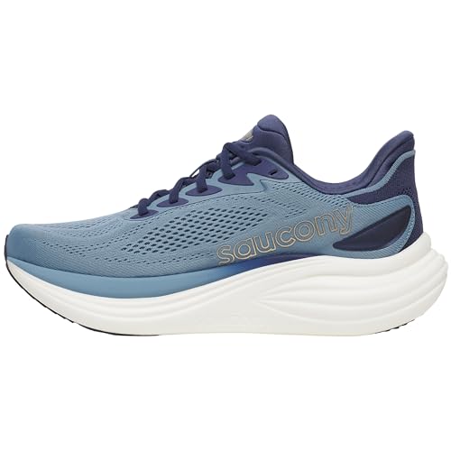 Saucony Men's Triumph 24 Sneaker, Windward/Naval, 10.5 Wide