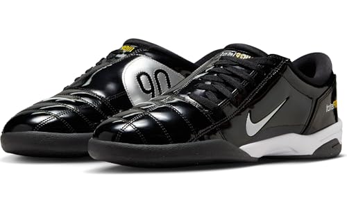Nike T90 SP, Men's Sneaker, Black, White, Metallic Silver, 9.5
