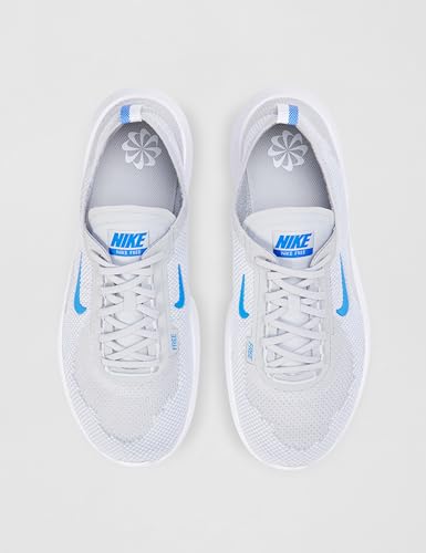 Nike Men's Flex Train Workout Shoes, Grey Fog/Crystal Blue-Pure Platinum, 10.5