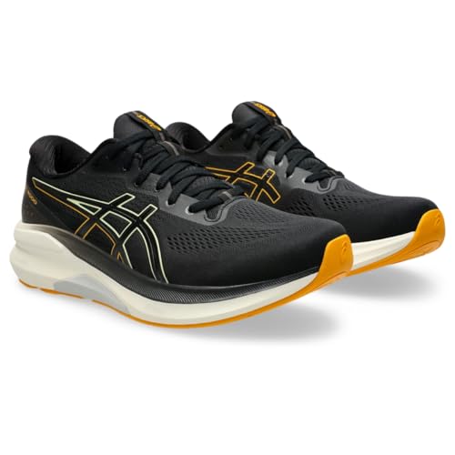 ASICS Men's GT-4000 4 Running Shoes, 12, Black/Amber
