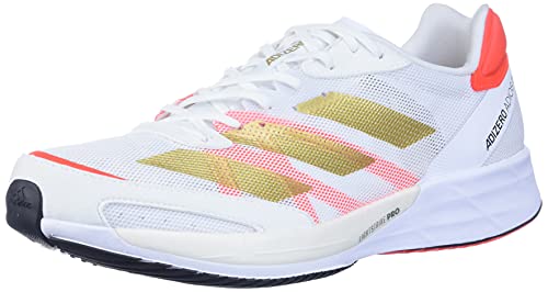 adidas Adizero Adios 6 Womens Shoes Size 5.5, Color: White/Gold/Red