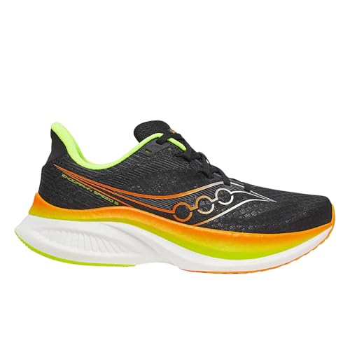 Saucony Men's Endorphin Speed 5 Sneaker, Black/Vo2, 12