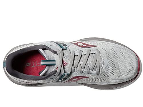 Saucony Omni 21 Womens Shoes Size 8, Color: Concrete/Berry/Grey