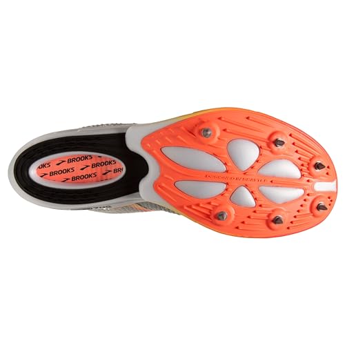 Brooks Unisex Hyperion Elite MD, Mid Distance Track Running Shoe, Men & Women - Illusion Blue/Coral/Orange - 8 Medium