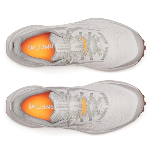 Saucony Women's Peregrine 15 Sneaker, Moon/Dove, 8