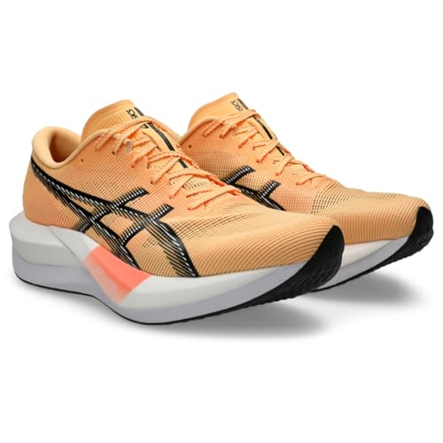 ASICS Unisex Magic Speed 5 Running Shoes, 9.5M / 11W, Orange Glow/Black