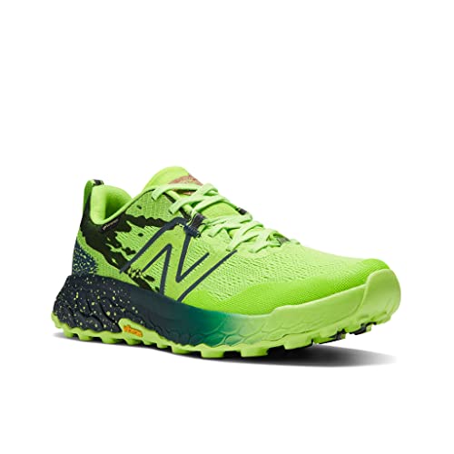 New Balance Women's Fresh Foam Hierro V7 GTX Trail Running Shoe, Pixel Green/Natural Indigo, 6 Medium