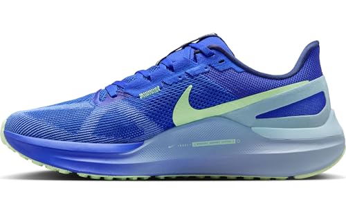 Nike Structure 25 Men's Road Running Shoes (DJ7883-403, Hyper Royal/Light Armory Blue/Polar/Midnight Navy) Size 10
