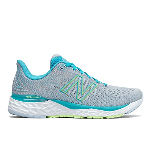 New Balance Women's Running Fresh Foam 880 v11, Wide, Light Cyclone/Virtual Sky, 5