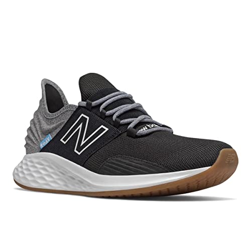 New Balance Men's Fresh Foam Roav V1 Sneaker, Black/Light Aluminum, 10.5