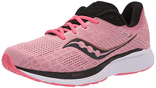 Saucony Women's Guide 14 Running Shoe, Rosewater/Punch, 7