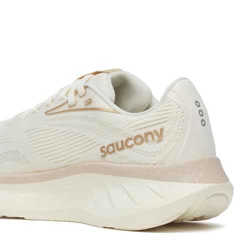Saucony Women's Ride 18 Sneaker, Vanilla, 8.5